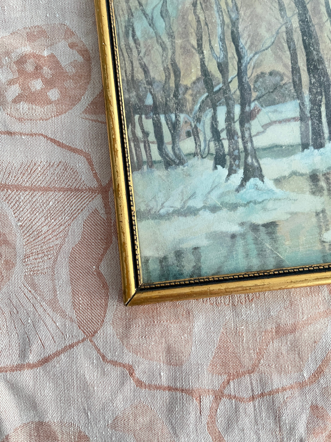 Vintage winter landscape
